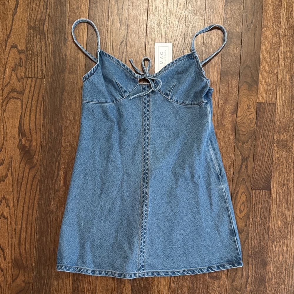 NWT MAC Collection Denim Dress Large